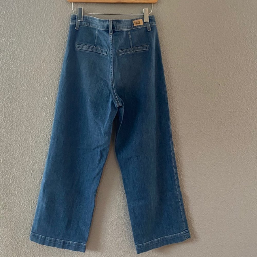 Cropped, Wide Leg Paige Denim - Picture 2 of 3